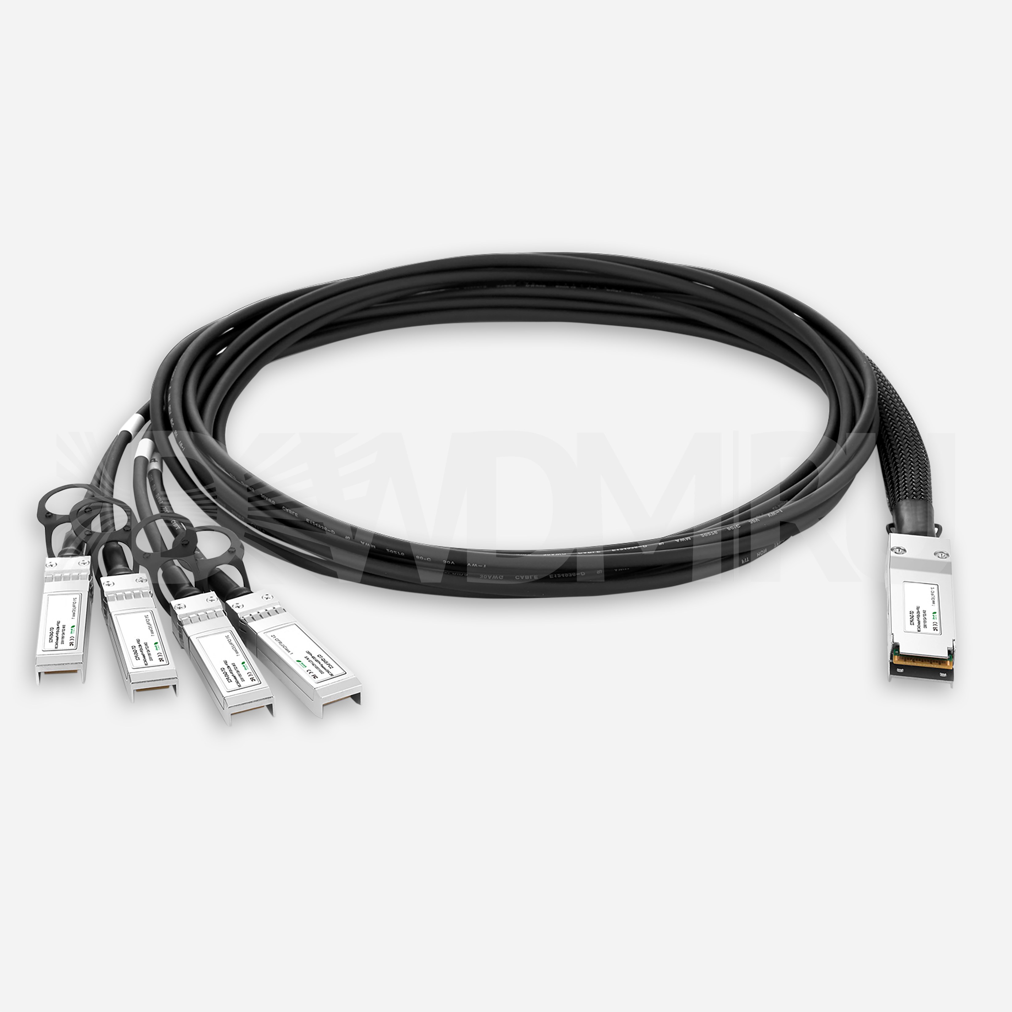 Кабель Direct Attached, с QSFP+ на 4 SFP+, 30AWG, 40 Гб/с, 1 м - ДВДМ.РУ (DSO-DACB-40-1)